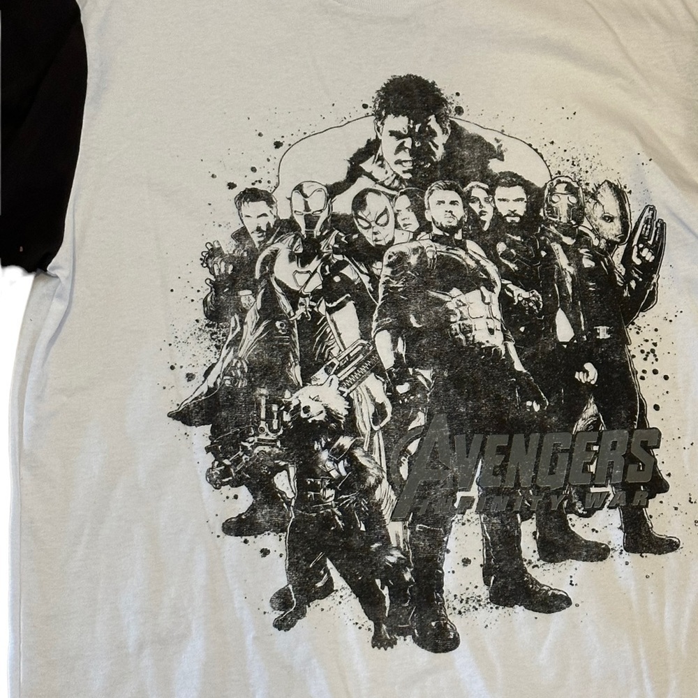 NWT Marvel Avengers Infinity Wars Shirt 3/4 Sleeves size Medium - Picture 2 of 4